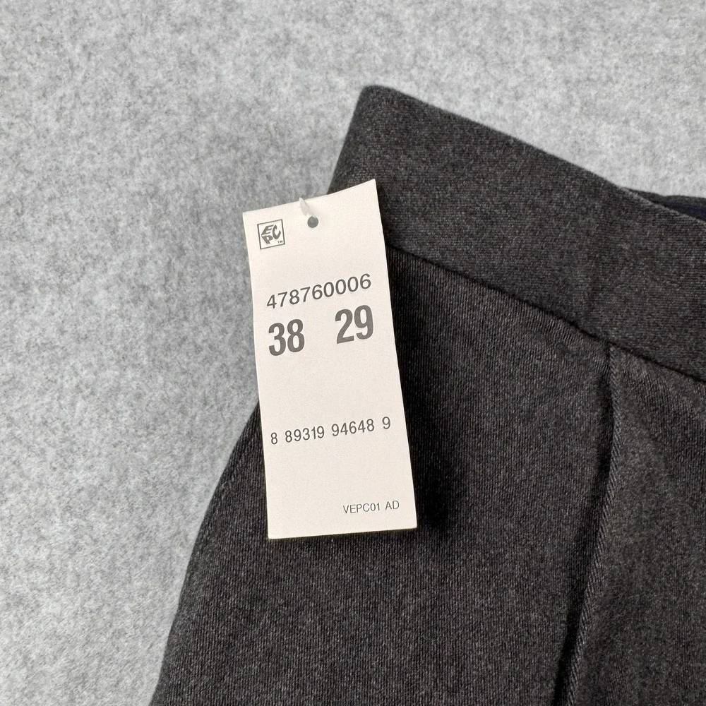 Dockers Comfort Khaki Pants Mens 38x29 Gray Pleated Relaxed Fit Stretch NEW - Picture 7 of 8